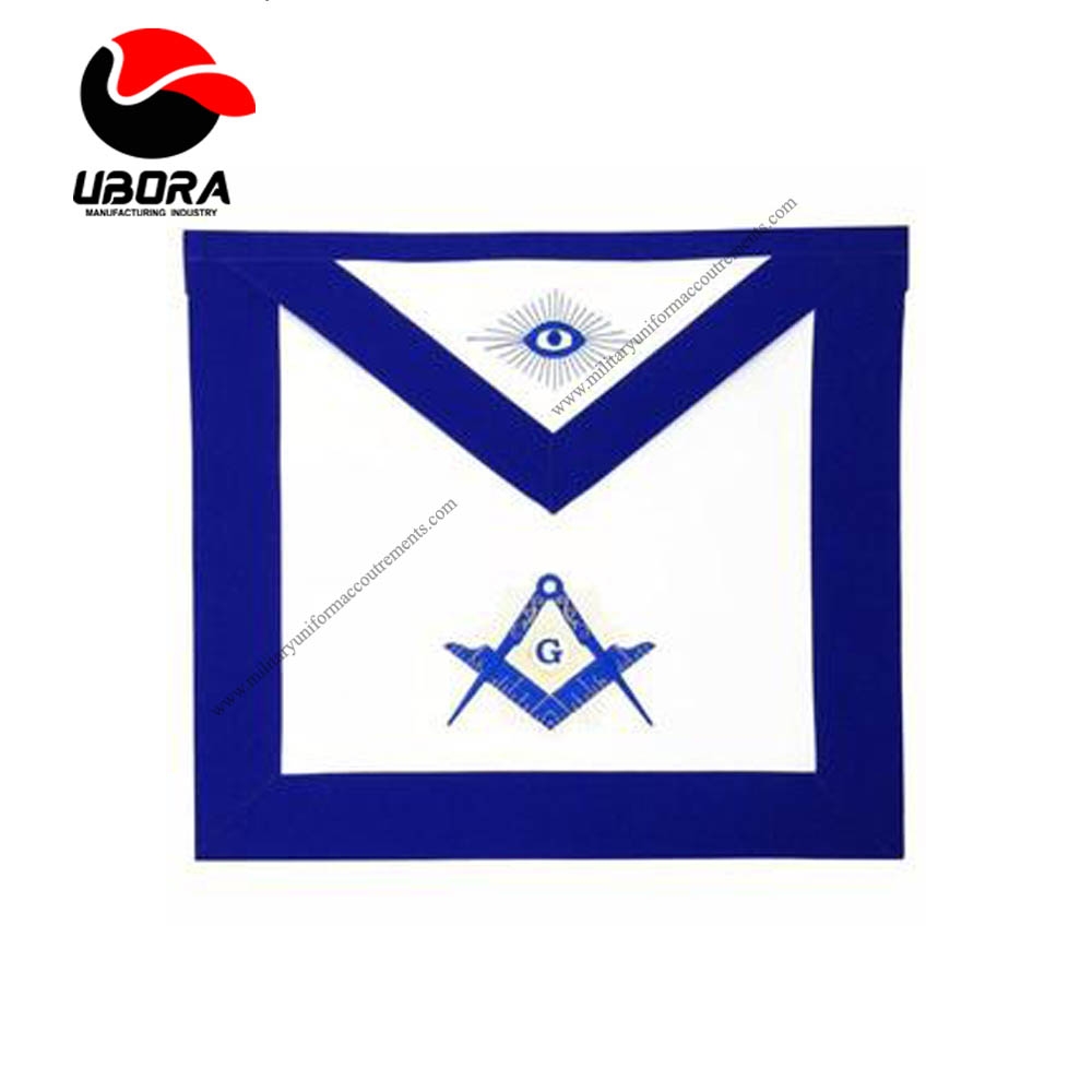Masonic Blue Lodge Master Mason Apron Machine Embroidery blue good